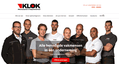 Desktop Screenshot of klok.nl